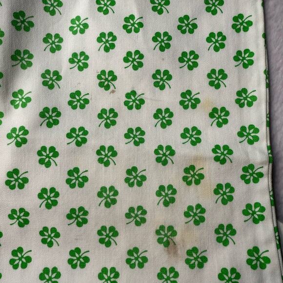 Vtg Cinderella Shamrock Green Blouse White Wide Leg Pants Girls Small Outfit Set - Picture 10 of 10